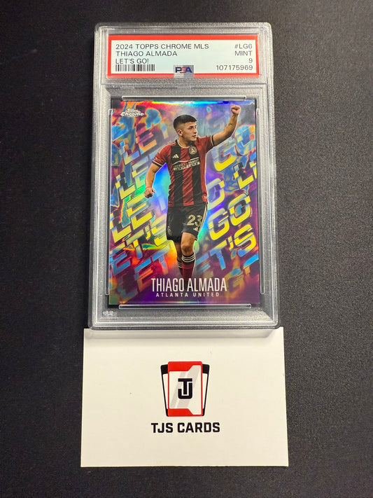 Thiago Almada - PSA 9 - Let's Go! - TOPPS Chrome MLS 2024