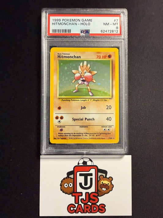 Hitmonchan - PSA 8 - Holo Base Set 7/102 - Pokemon