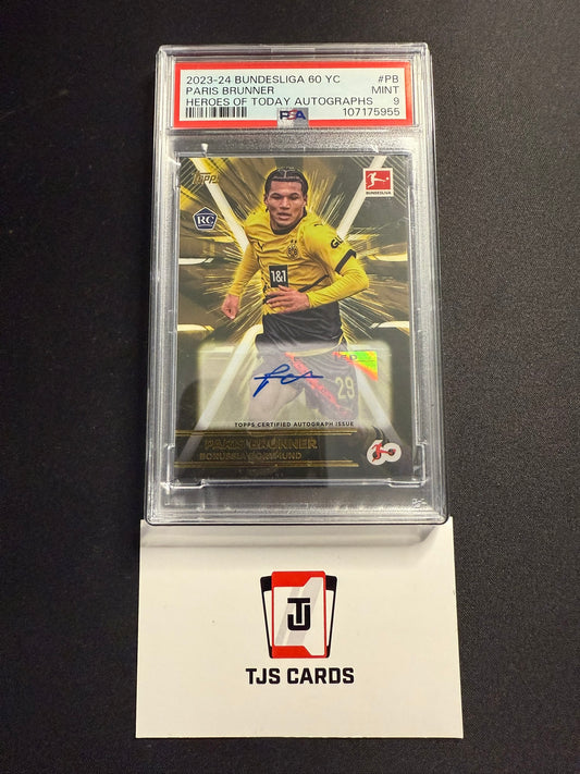 Paris Brunner - PSA 9 - Rookie Auto - TOPPS Bundesliga 60 2023/24