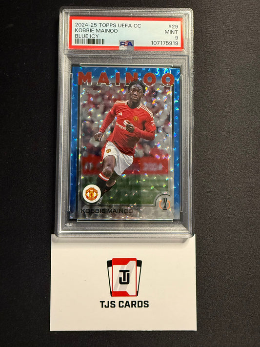 Kobbie Mainoo - PSA 9 - Blue Icy /75 - TOPPS UCC 2024/25
