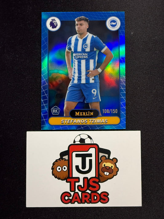 Stefanos Tzimas - Rookie Blue /150 - TOPPS Merlin Premier League 2026