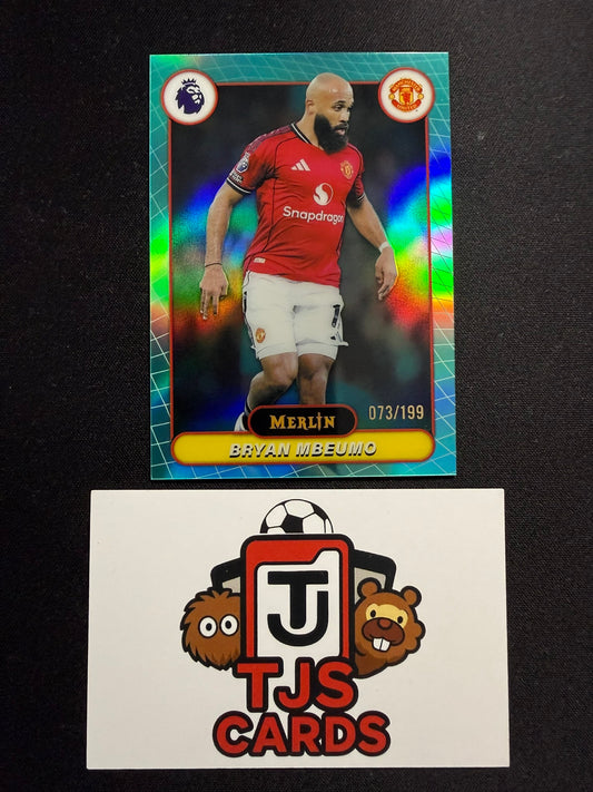 Bryan Mbeumo - Aqua /199 - TOPPS Merlin Premier League 2026