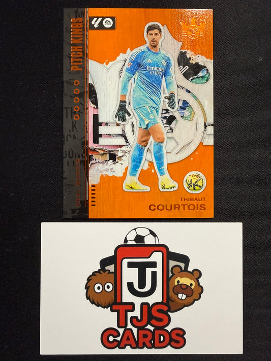 Thibaut Courtois - Orange /75 - Panini La Liga Pitch Kings 2025/26