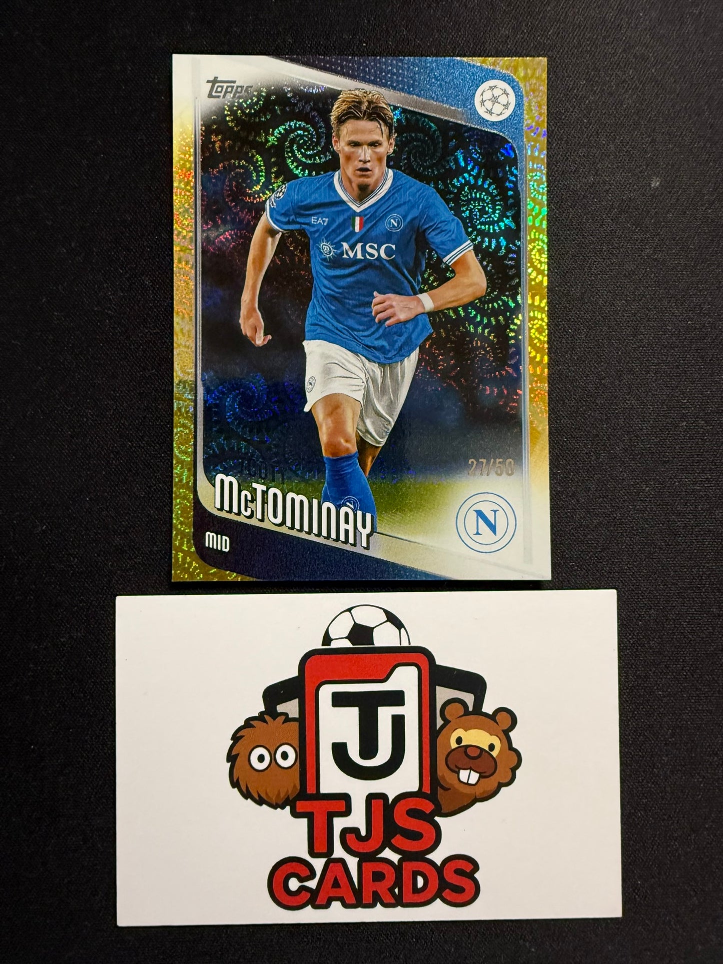 Scott McTominay - Gold /50 - TOPPS Carnival UCC 2025/26