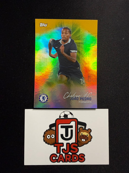 Joao Pedro - Gold Golden Hour /50 - TOPPS Chelsea Team Set 2025/26