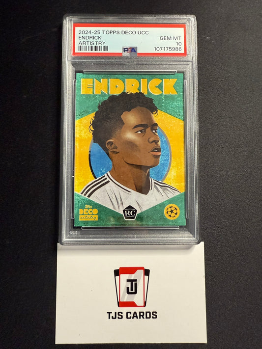 Endrick - PSA 10 - Rookie Artistry - TOPPS Deco UCC 2024/25