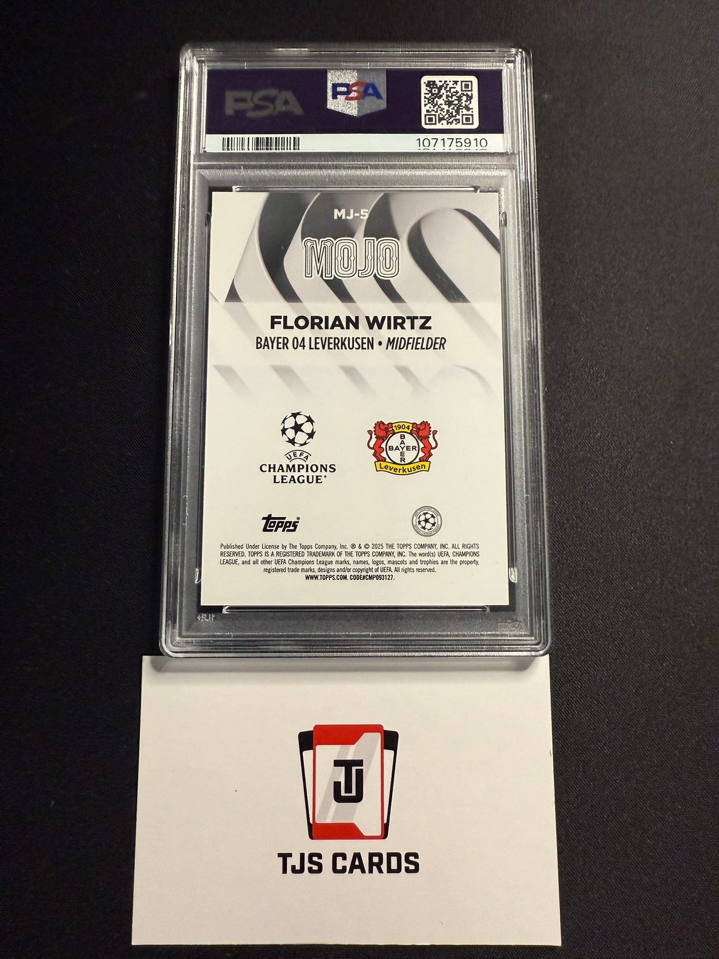 Florian Wirtz - PSA 10 - Mojo - TOPPS UCC 2024/25