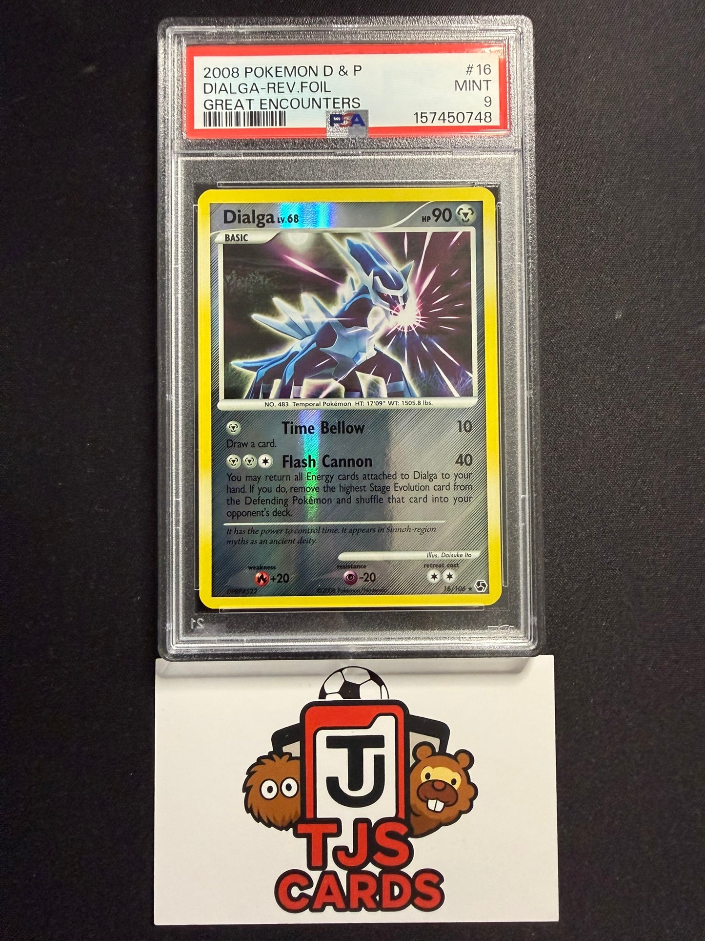 Dialga - PSA 9 - Reverse Holo Great Encounters 16/106 - Pokemon
