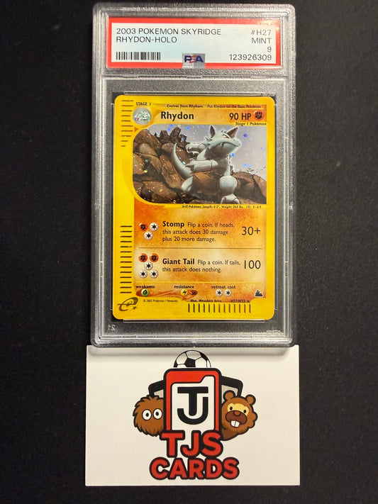 Rhydon - PSA 9 - Holo Skyridge H27/H32 - Pokemon