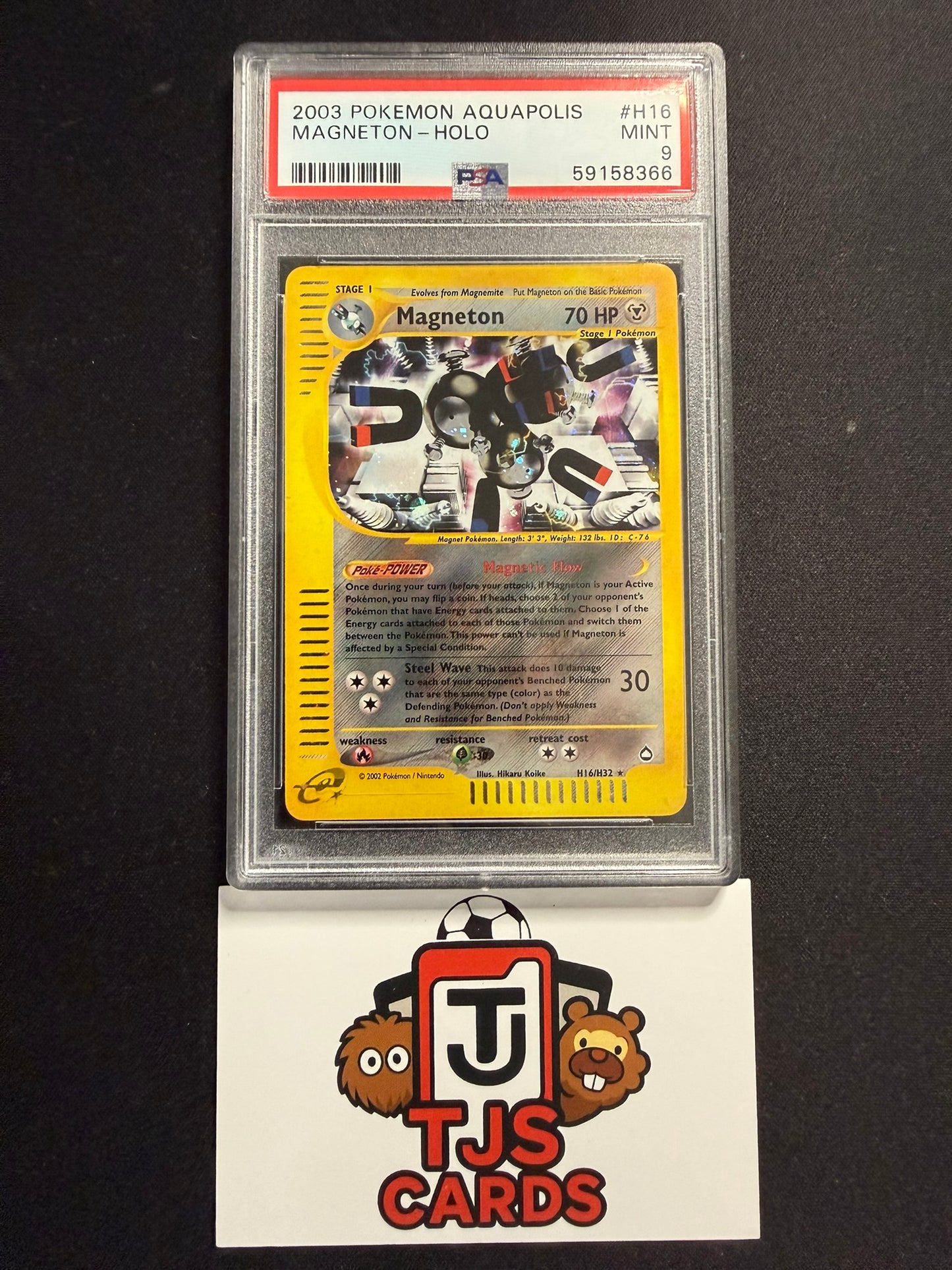 Magneton - PSA 9 - Holo Aquapolis H16/H32 - Pokemon