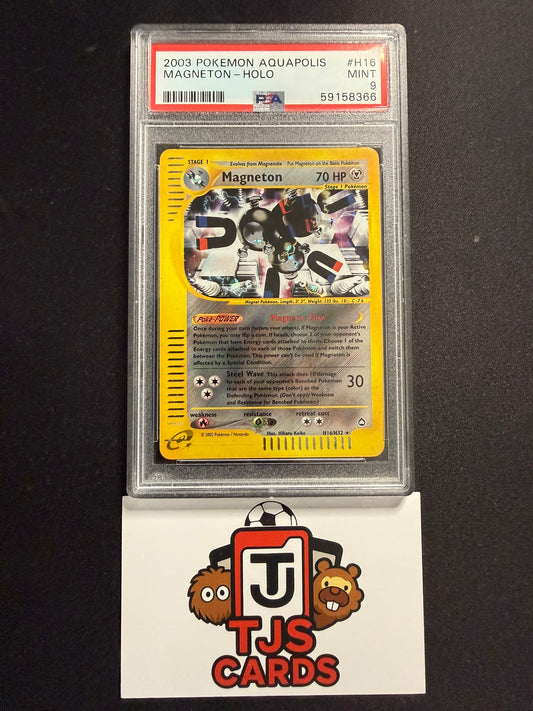 Magneton - PSA 9 - Holo Aquapolis H16/H32 - Pokemon