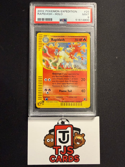Rapidash - PSA 9 - Holo Expedition 26/165 - Pokemon