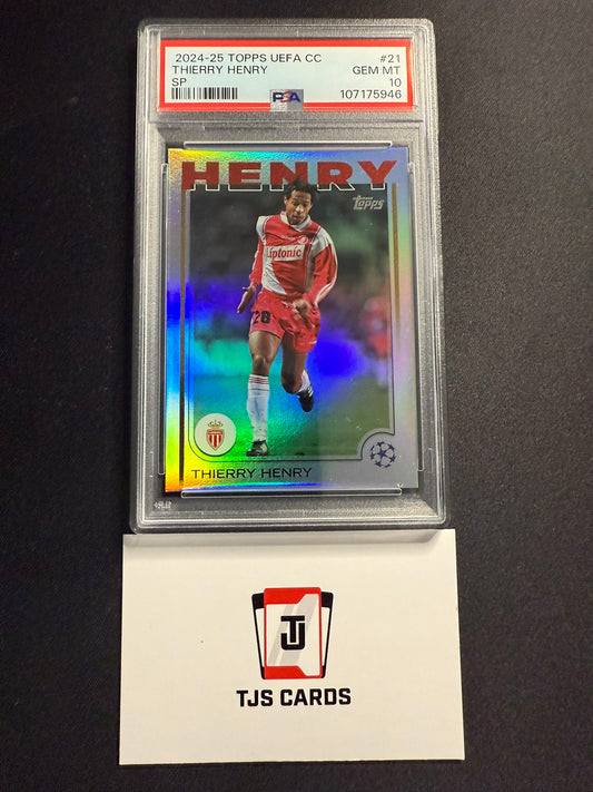 Thierry Henry - PSA 10 - Image Variation SP - TOPPS UCC 2024/25