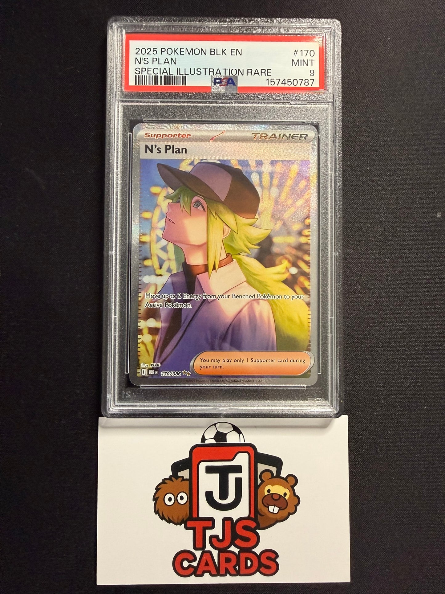 N's Plan - PSA 9 - Black Bolt 170/086 - Pokemon