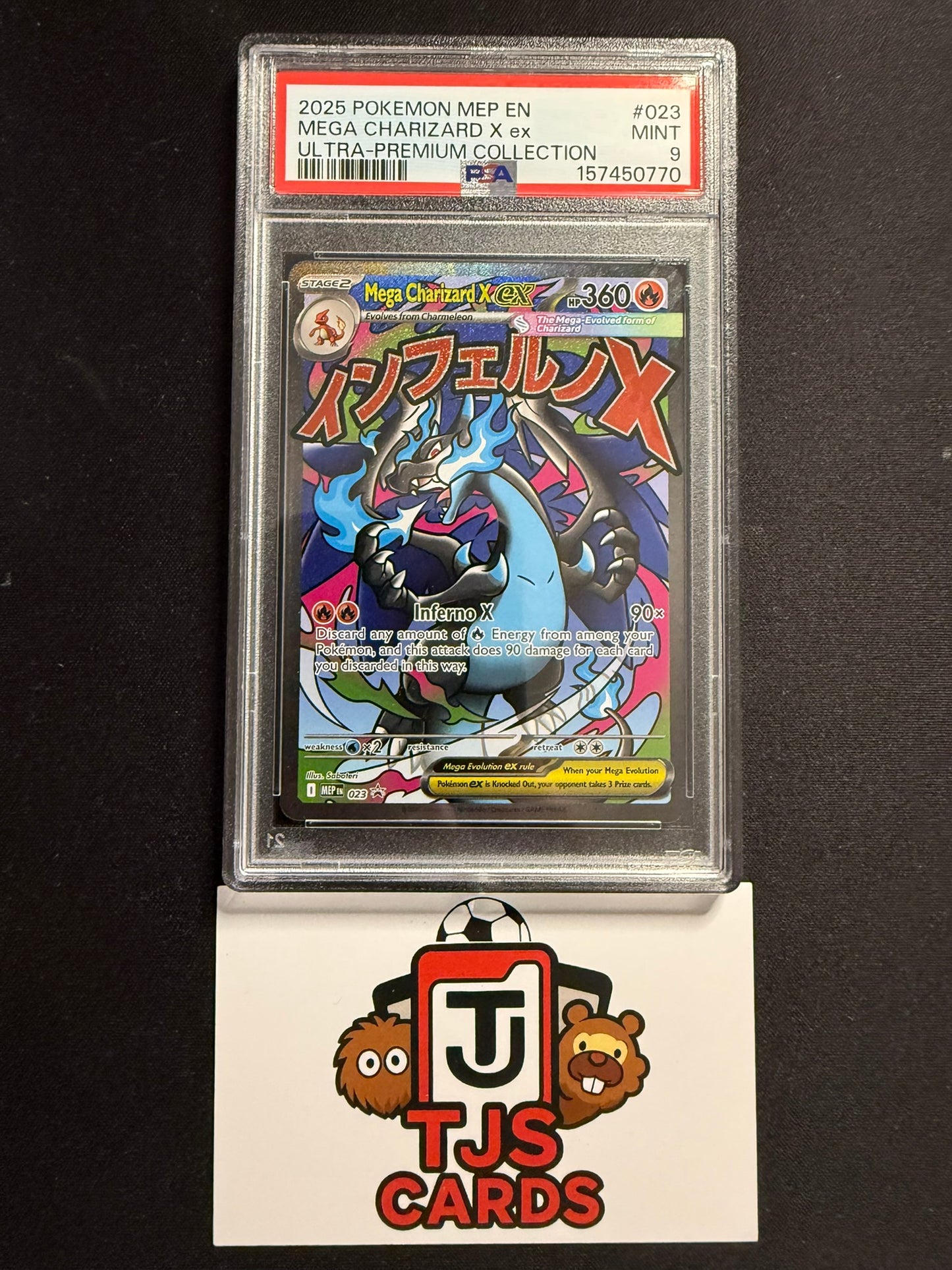 Mega Charizard ex - PSA 9 - Black Star Promo MEP 023 - Pokemon