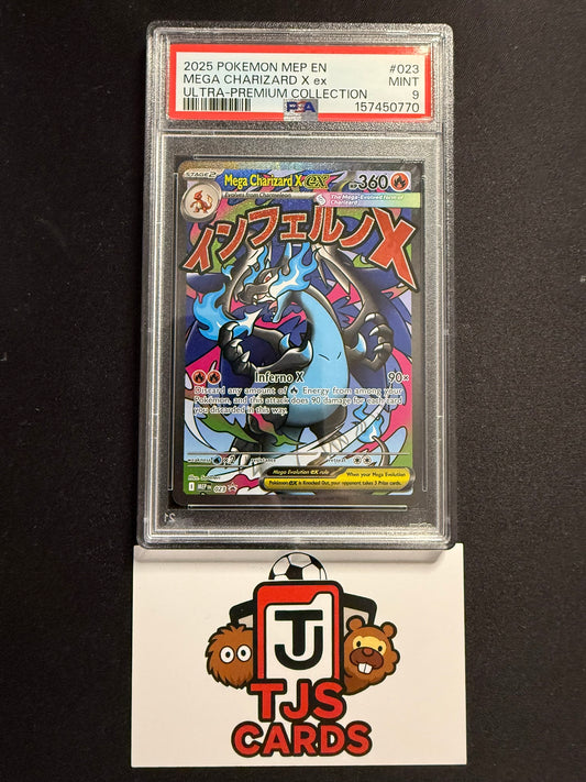 Mega Charizard ex - PSA 9 - Black Star Promo MEP 023 - Pokemon