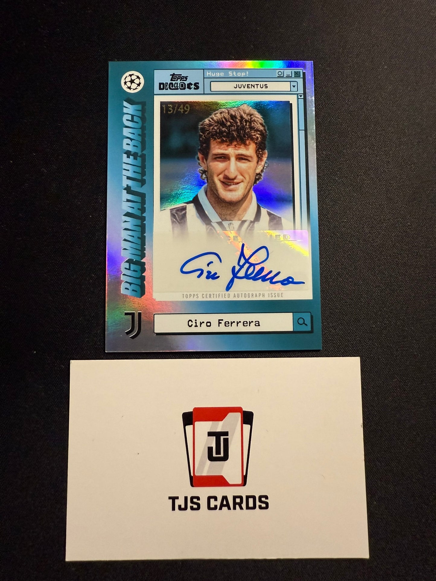 Ciro Ferrera - Blue Auto /49 - TOPPS Decades UCC 2024/25