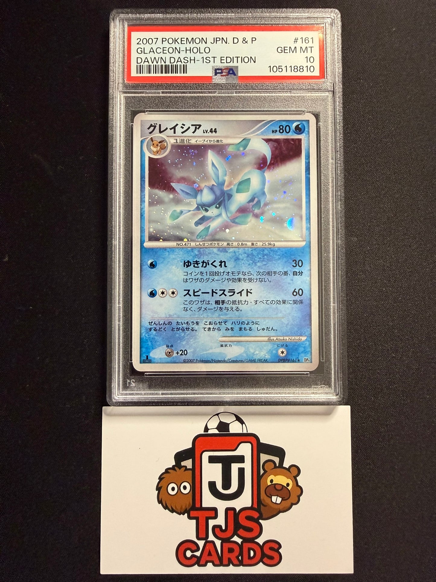 Glaceon - PSA 10 - Holo 1st Edition Dawn Dash DPBP#161 - Pokemon
