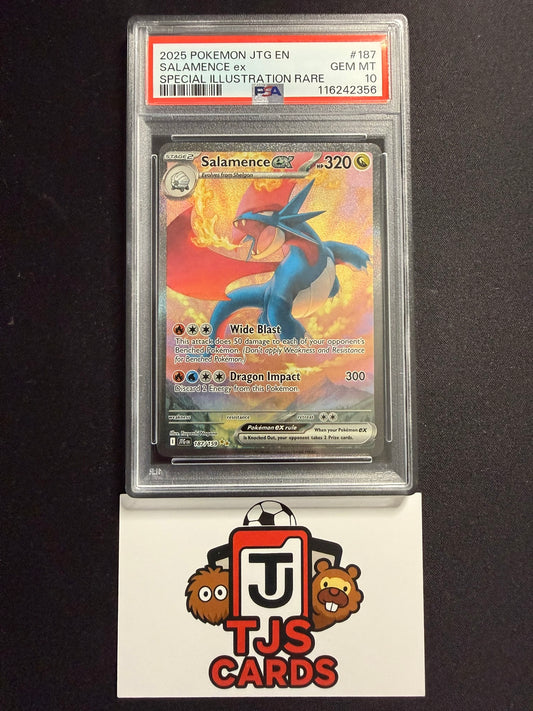 Salamence ex - PSA 10 - Journey Together 187/159 - Pokemon