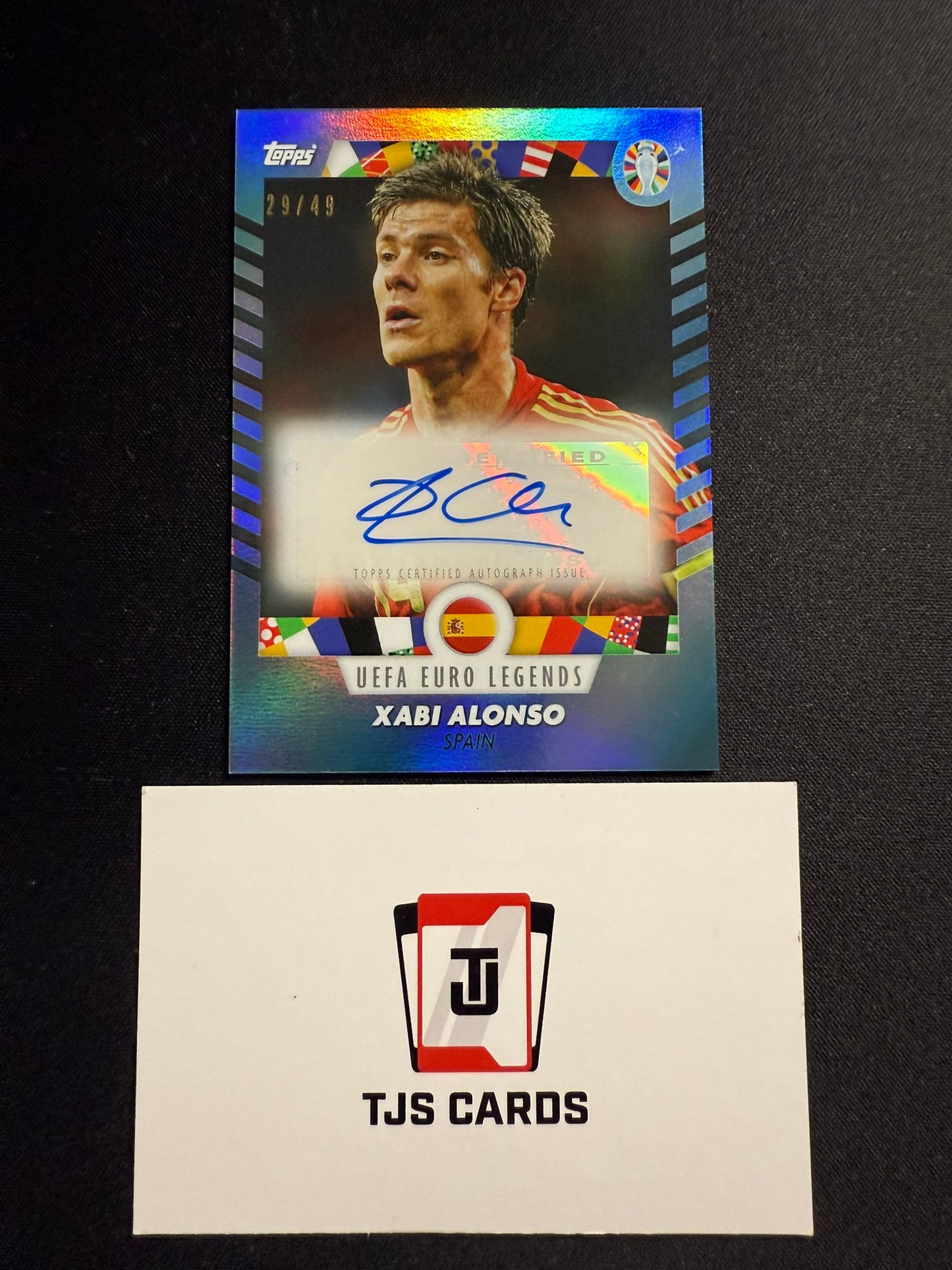 Xabi Alonso - Blue Auto /49 - TOPPS Platinum EURO 2024