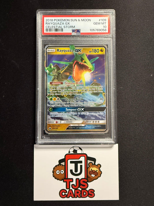 Rayquaza GX - PSA 10 - Celestial Storm 109/168 - Pokemon