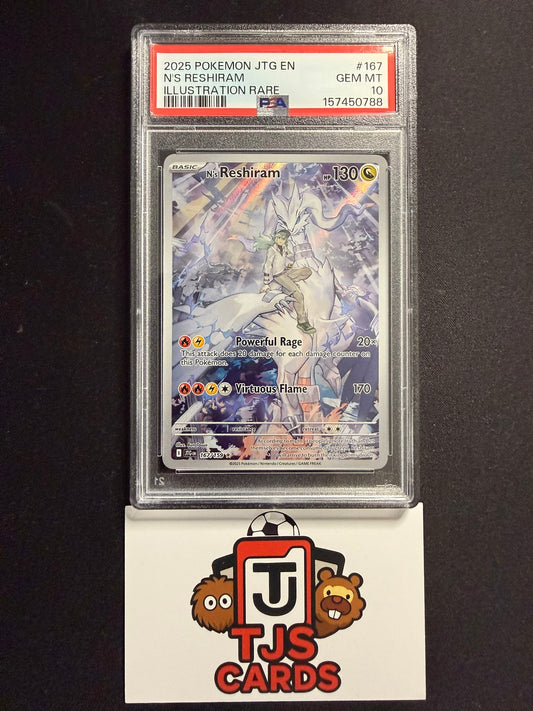N's Reshiram - PSA 10 - Journey Together 167/159 - Pokemon