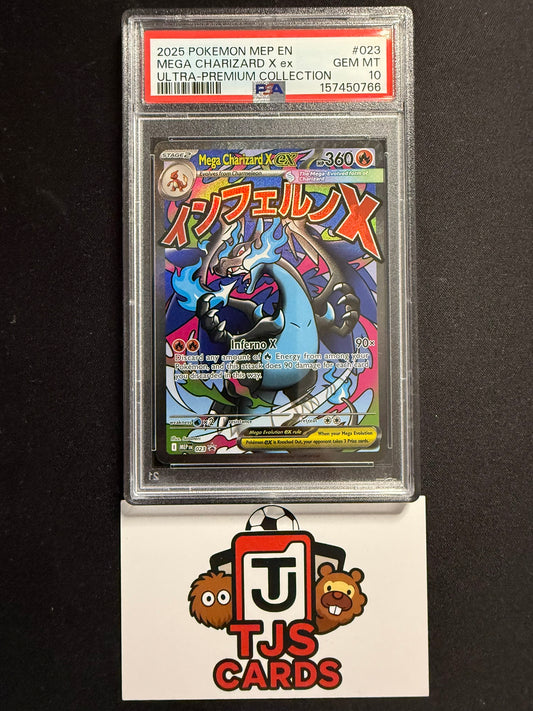 Mega Charizard ex - PSA 10 - Black Star Promo MEP 023 - Pokemon