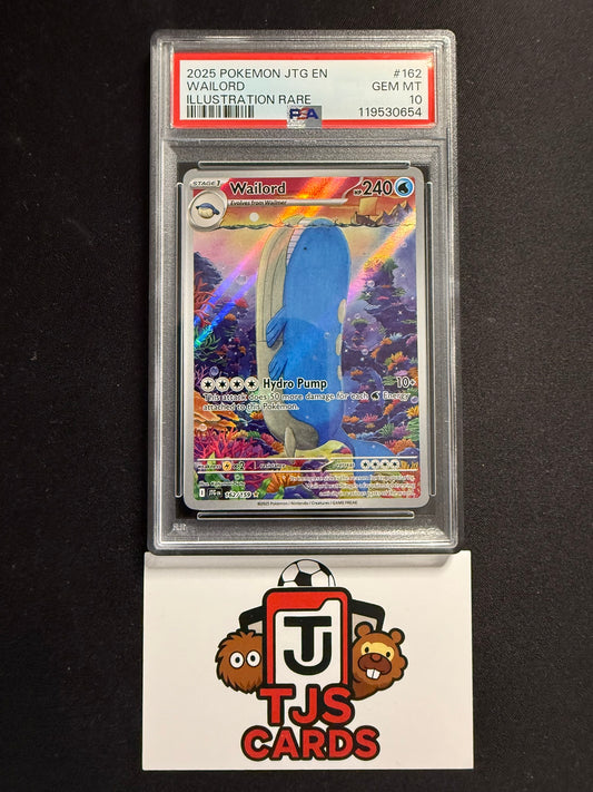 Wailord - PSA 10 - Journey Together 162/159 - Pokemon