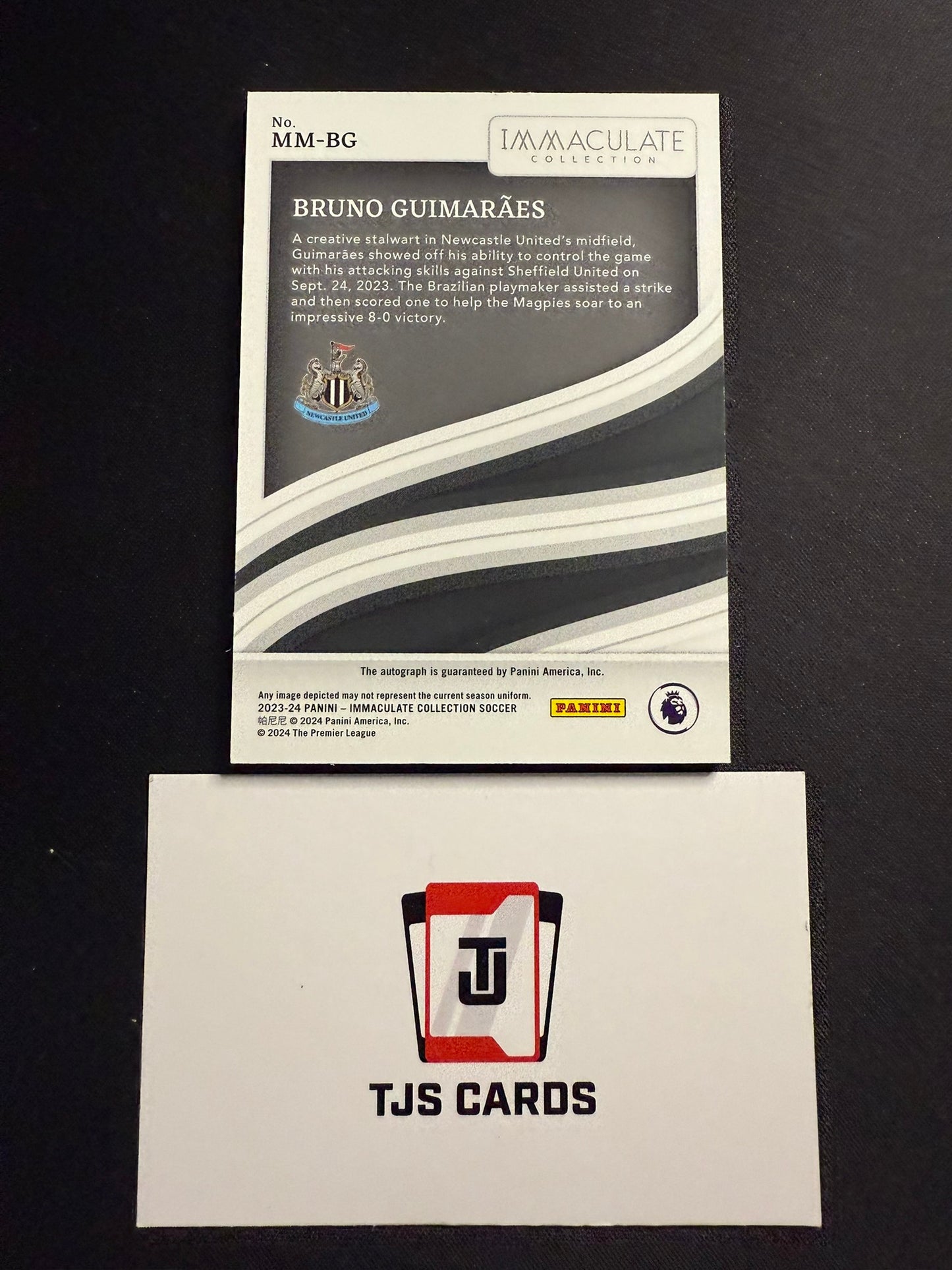 Bruno Guimaraes - Modern Marks Ruby Auto /30 - Panini Immaculate 2023/24