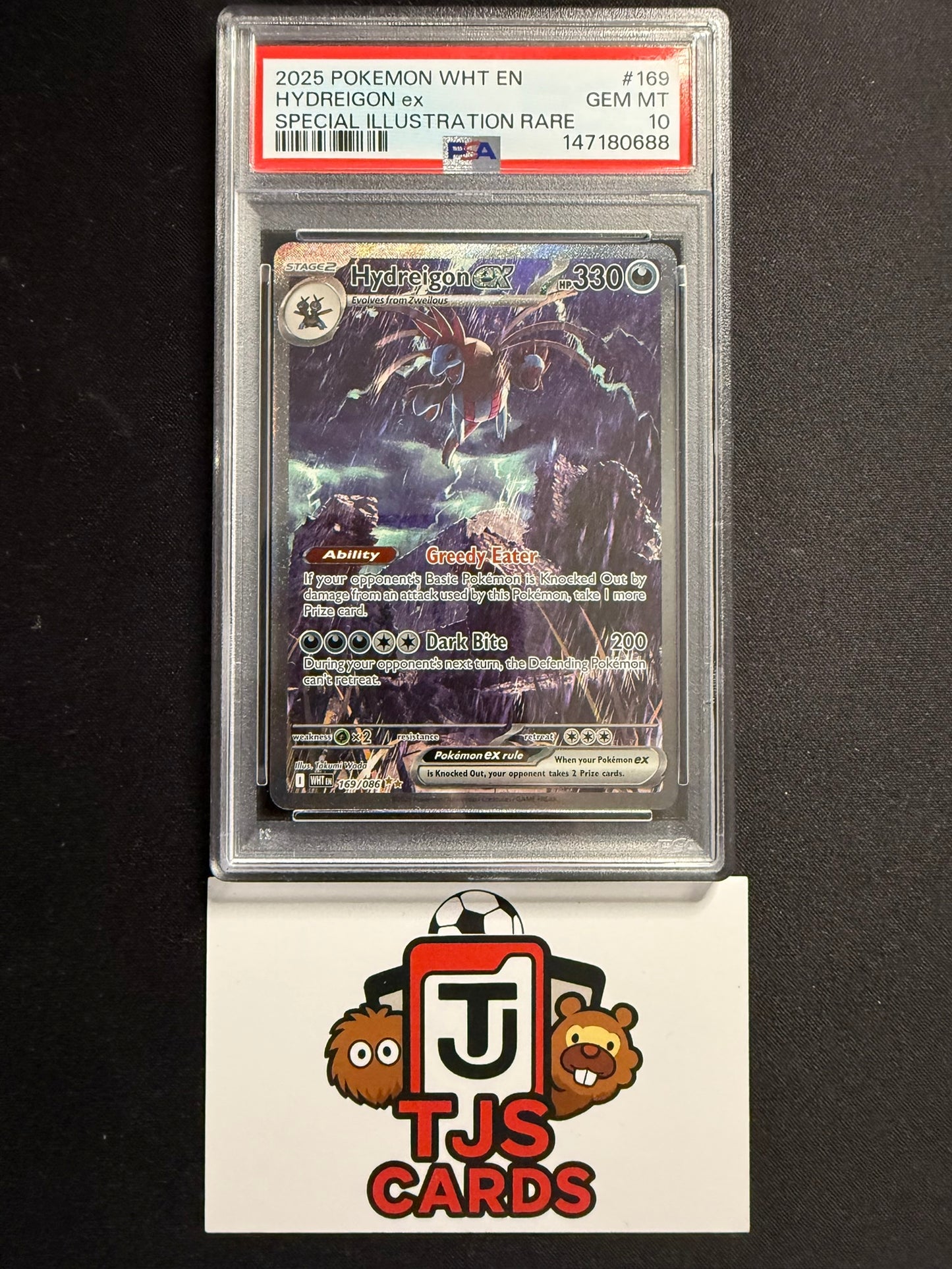 Hydreigon ex - PSA 10 - White Flare 169/086 - Pokemon