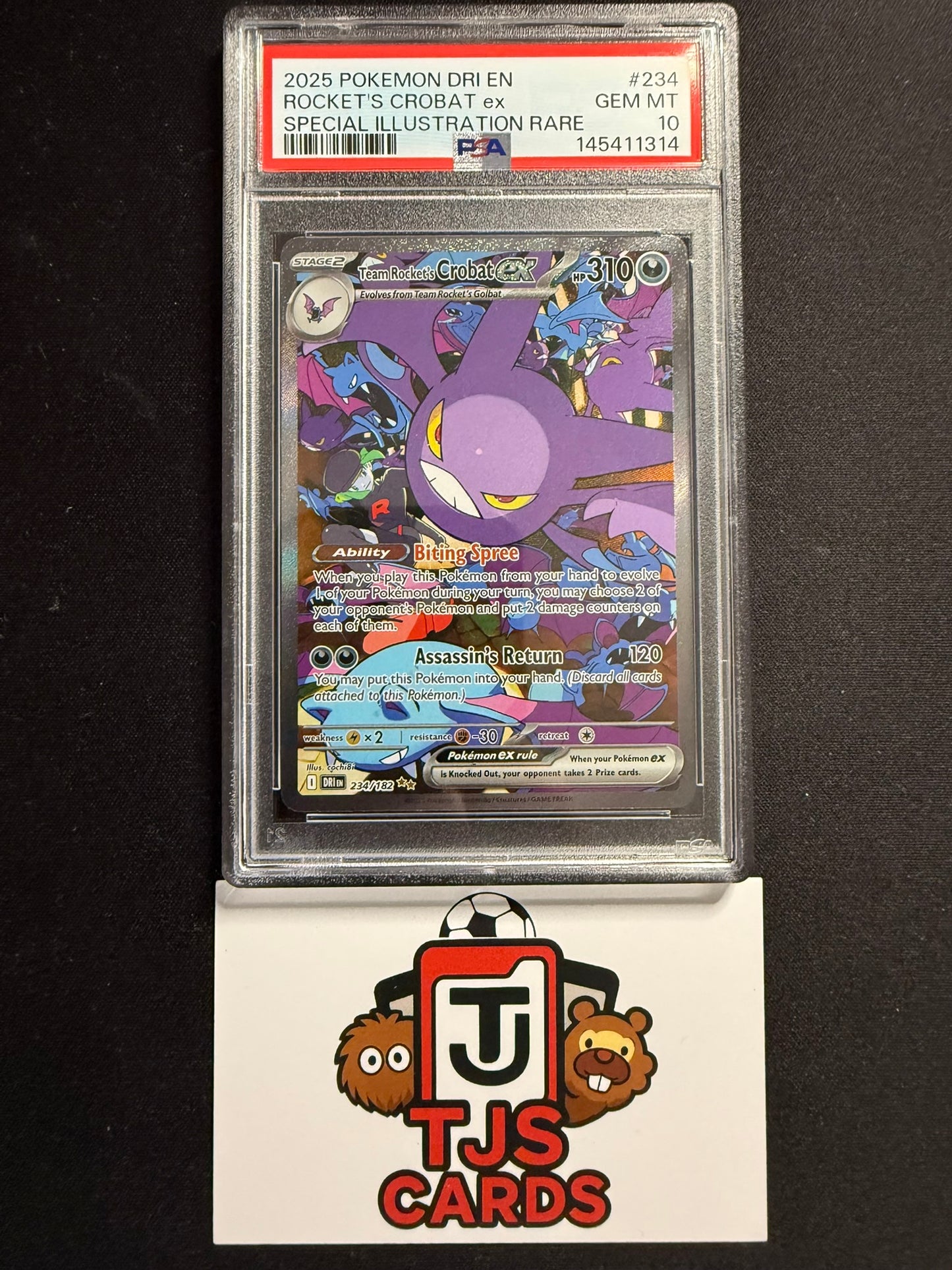 Team Rocket's Crobat ex - PSA 10 - Destined Rivals 234/182 - Pokemon