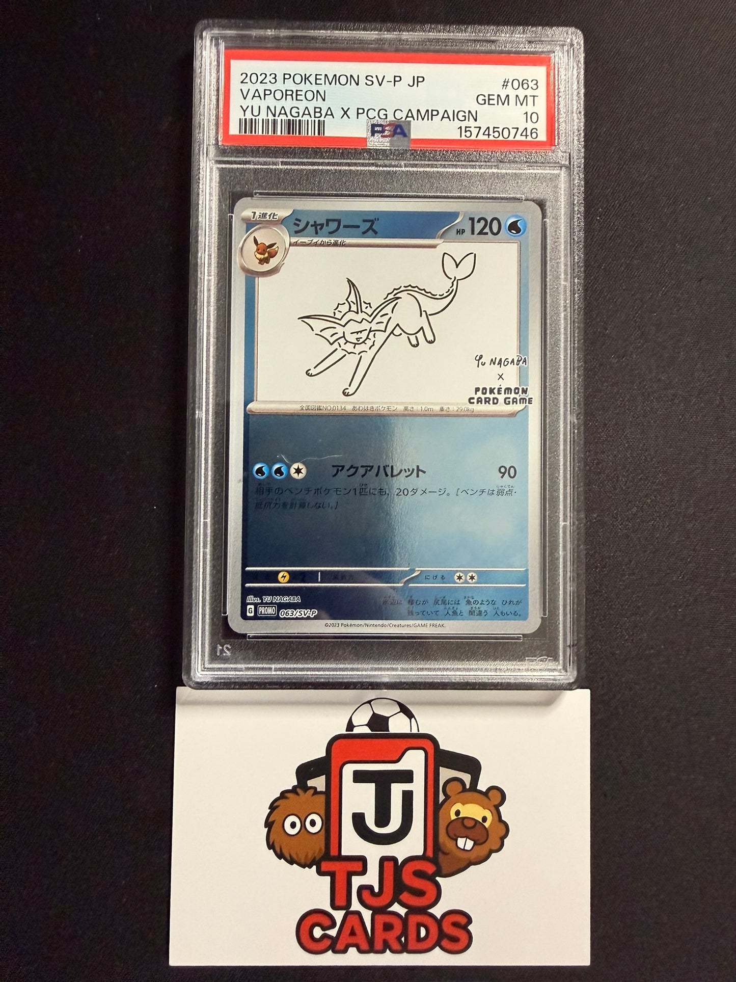 Vaporeon - PSA 10 - Yu Nagaba Promo 063/SV-P - Pokemon