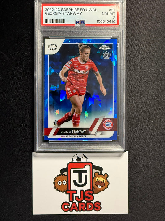 Georgia Stanway - PSA 8 - Rookie - TOPPS Sapphire UWCL 2022/23