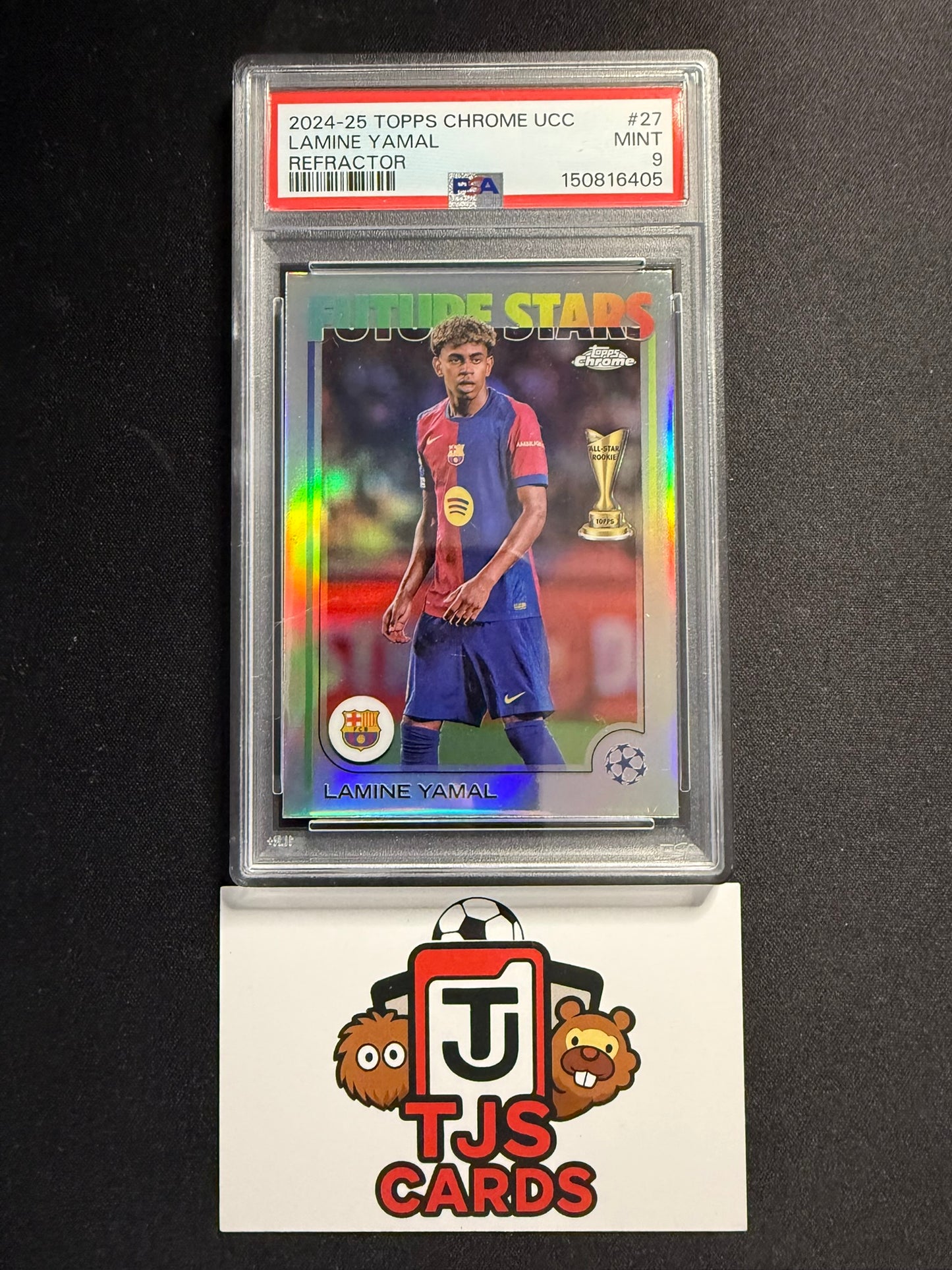Lamine Yamal - PSA 9 - Refractor - TOPPS Chrome UCC 2024/25