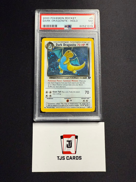 Dark Dragonite - PSA 7 - Holo Rocket 5/82 - Pokemon