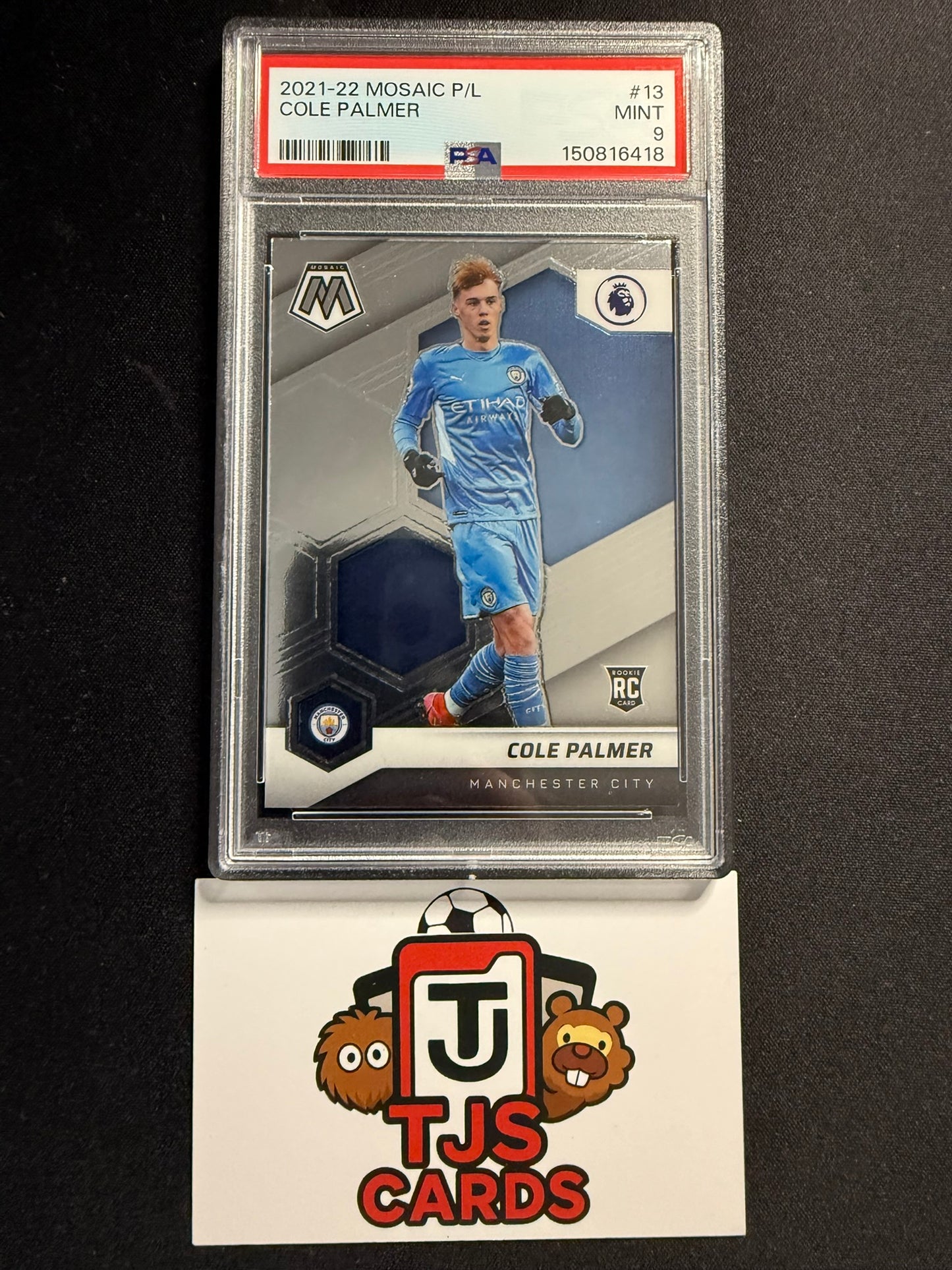 Cole Palmer - PSA 9 - Rookie - Panini Mosaic Premier League 2021/22