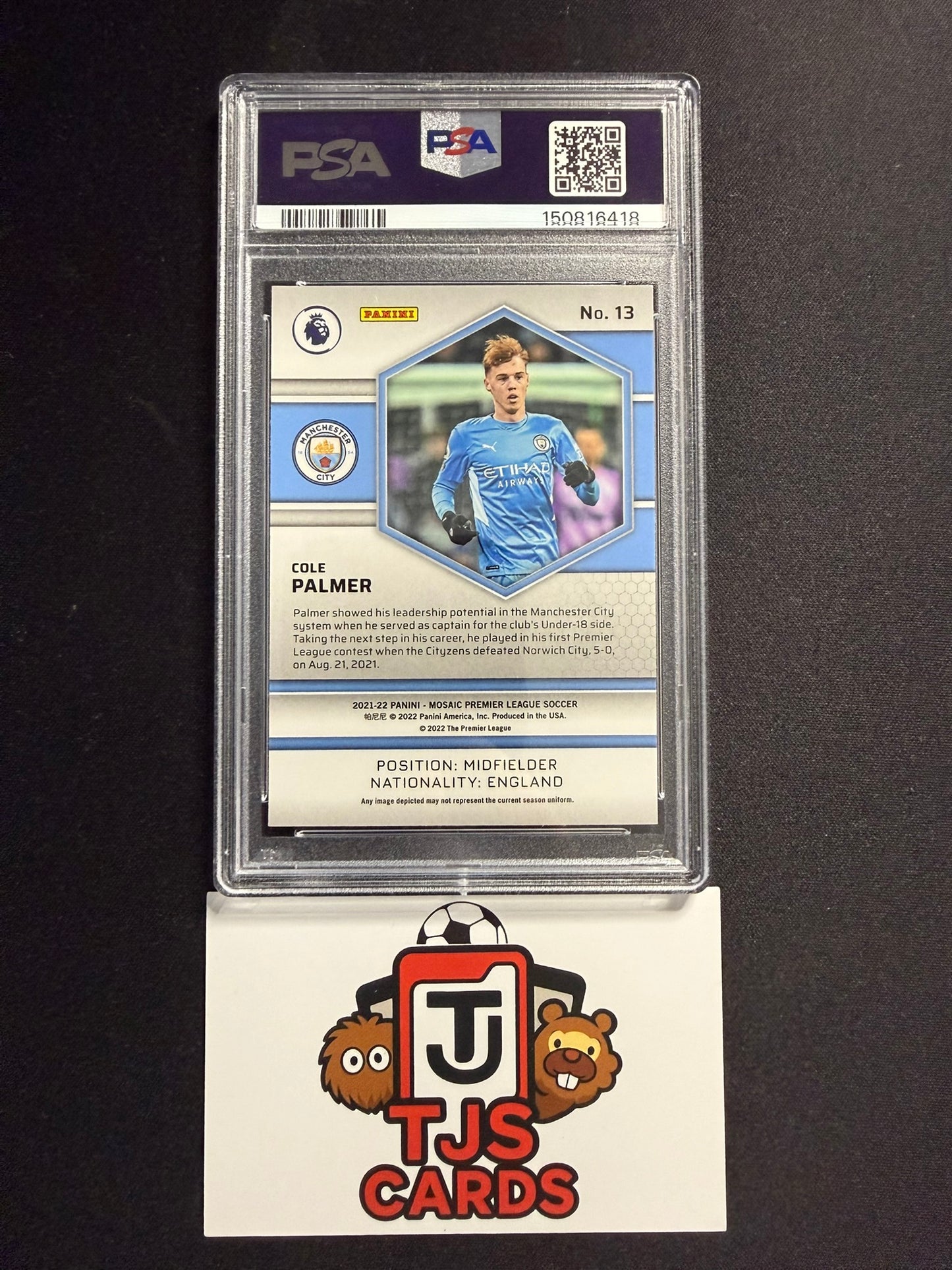 Cole Palmer - PSA 9 - Rookie - Panini Mosaic Premier League 2021/22