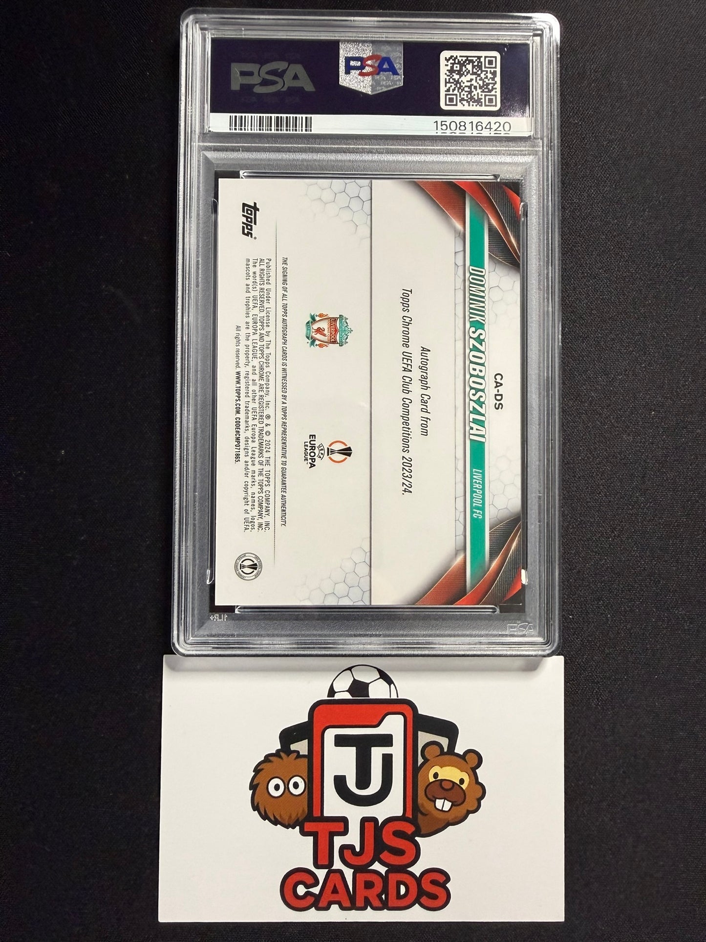 Dominik Szoboszlai - PSA 9 - Aqua Lava Auto - TOPPS Chrome UCC 2023/24
