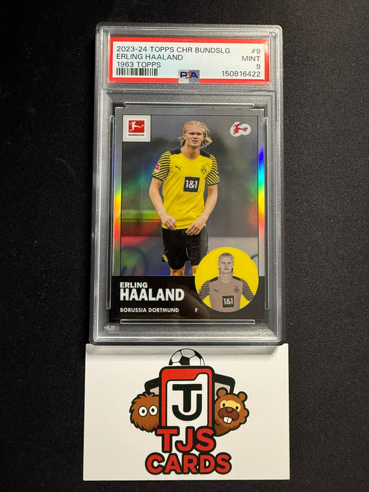 Erling Haaland - PSA 9 - 1963 TOPPS - TOPPS Chrome Bundesliga 2023/24