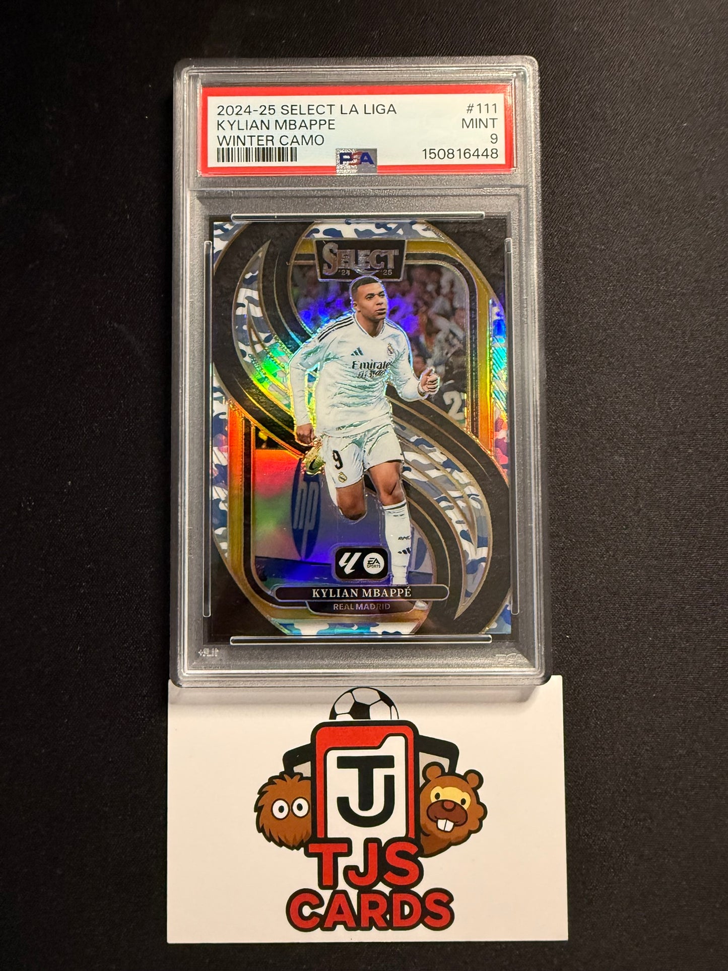 Kylian Mbappe - PSA 9 - Winter Camo /30 - Panini Select La Liga 2024/25