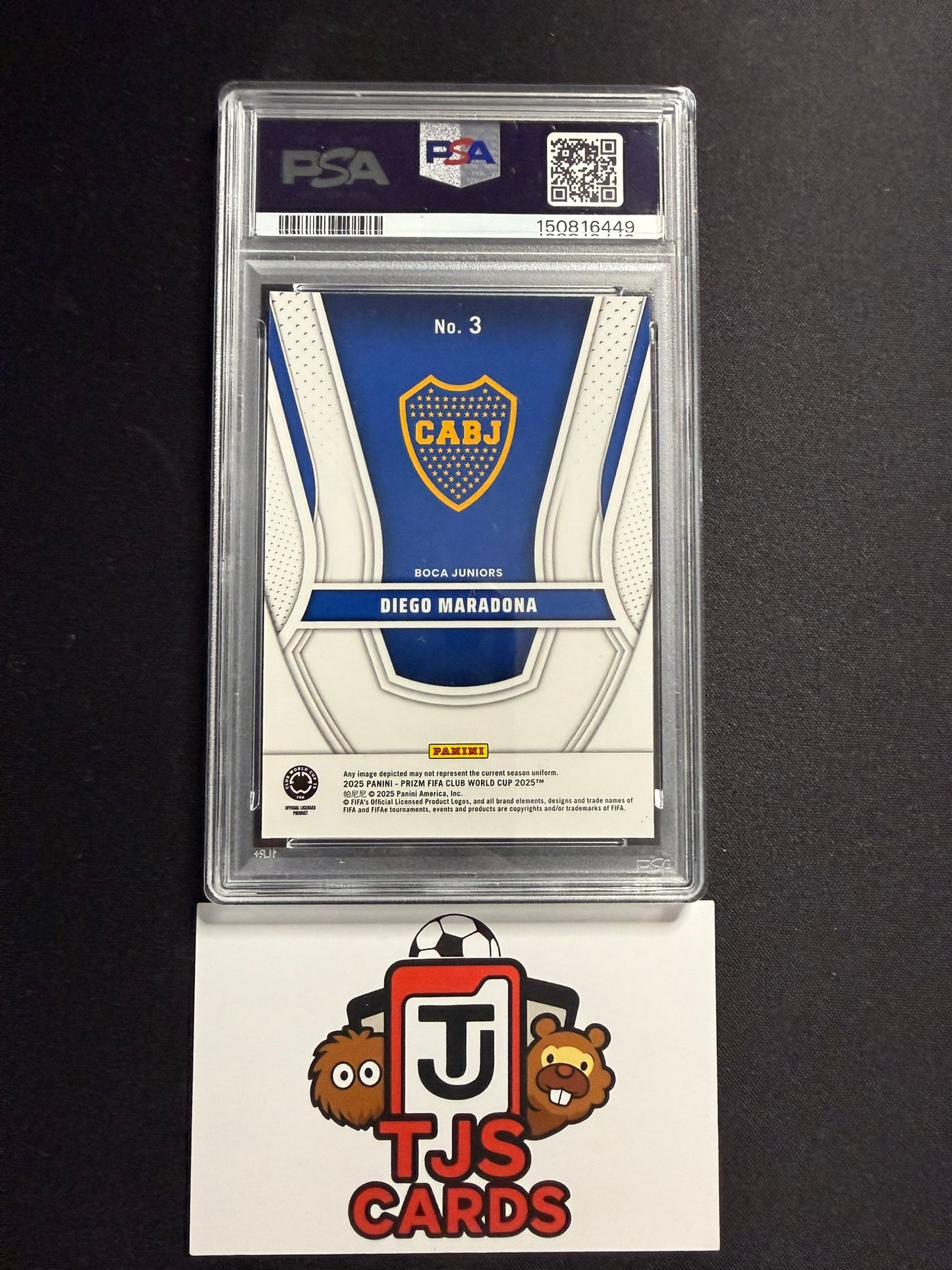 Diego Maradona - PSA 10 - Legendary Talents - Panini Prizm Club World Cup 2025
