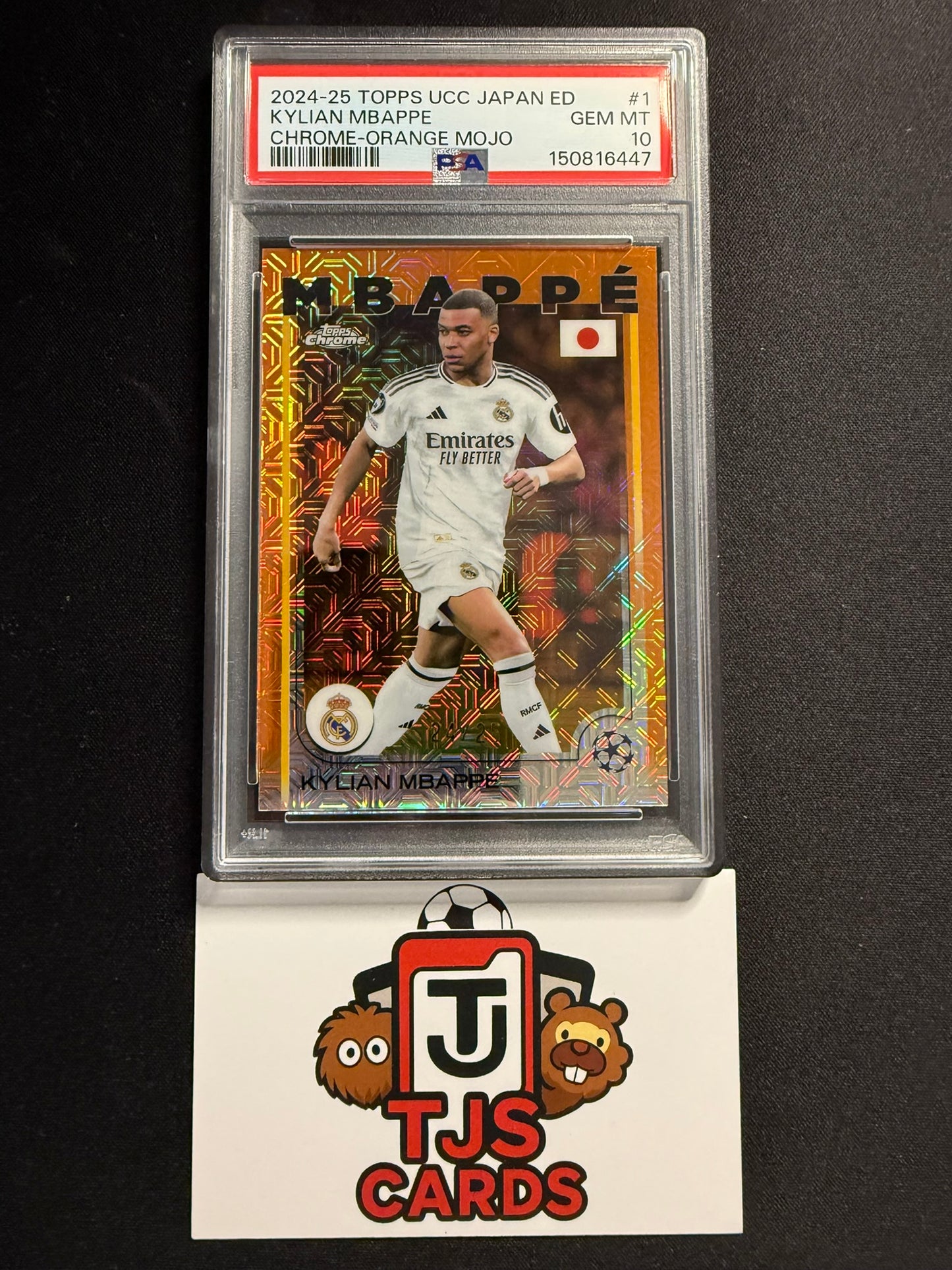 Kylian Mbappe - PSA 10 - Orange Mojo /25 - TOPPS UCC Japan 2024/25