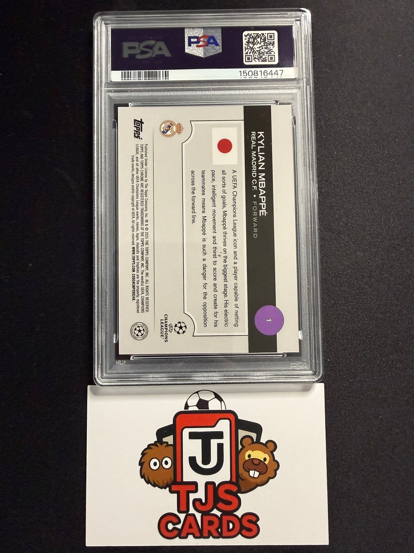 Kylian Mbappe - PSA 10 - Orange Mojo /25 - TOPPS UCC Japan 2024/25