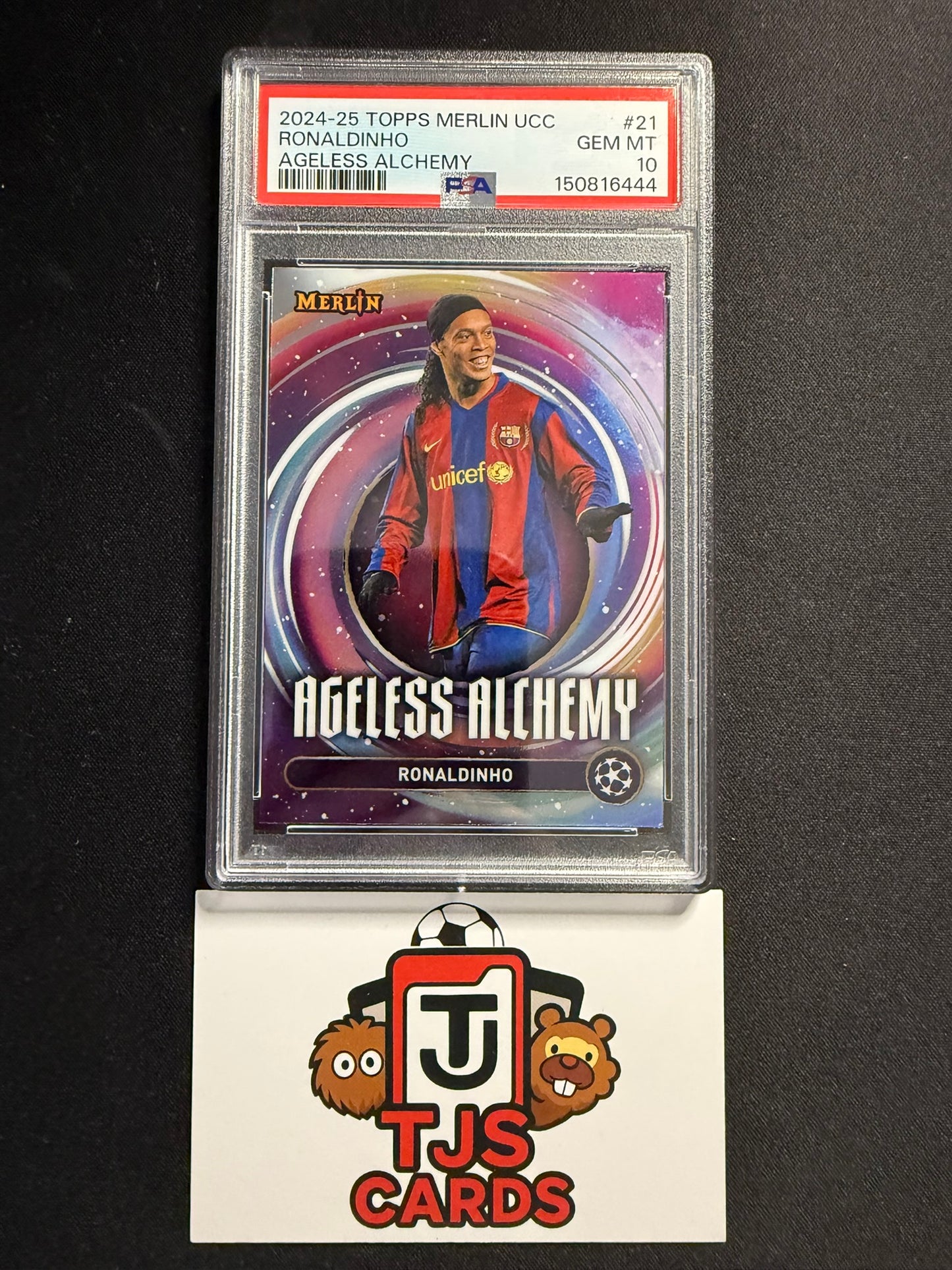 Ronaldinho - PSA 10 - Ageless Alchemy - TOPPS Merlin UCC 2024/25