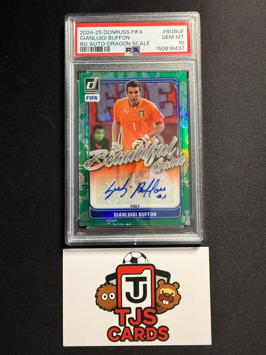 Gianluigi Buffon - PSA 10 - Dragon Scale Auto /99 - Panini Donruss 2024/25