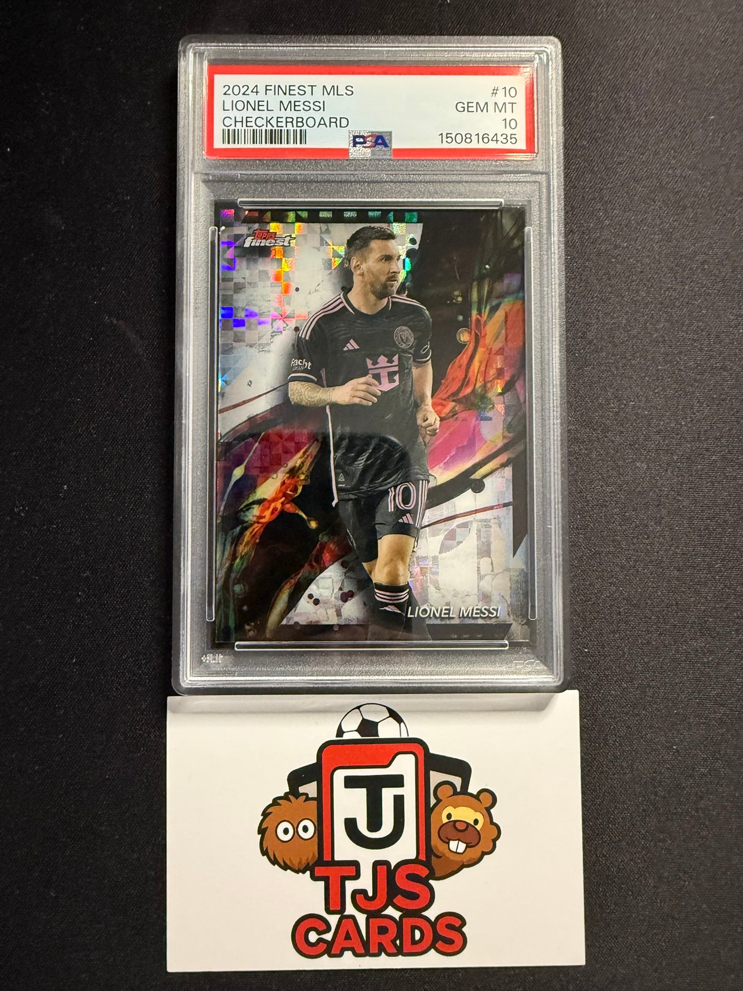 Lionel Messi - PSA 10 - Checkerboard - TOPPS Finest MLS 2024