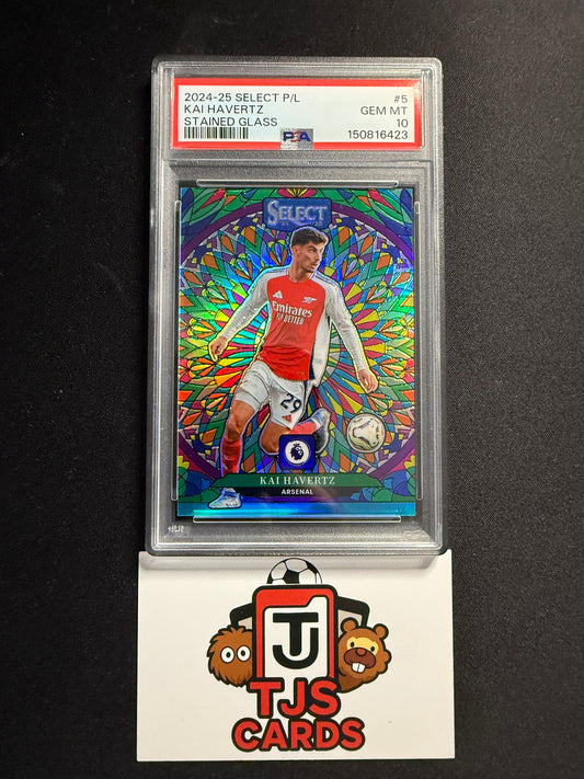 Kai Havertz - PSA 10 - Stained Glass - Panini Select Premier League 2024/25