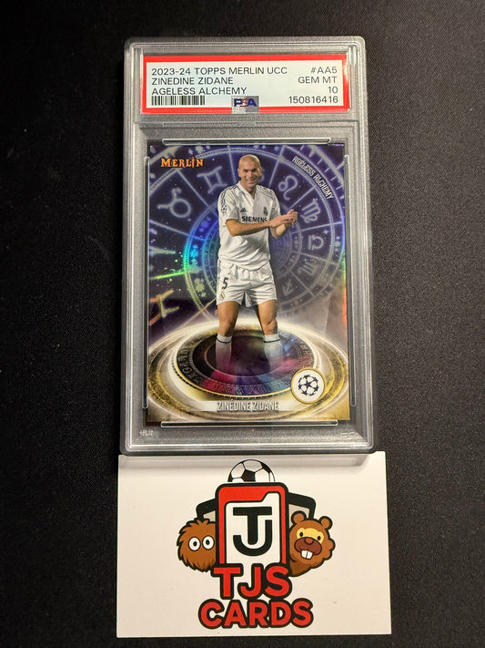 Zinedine Zidane - PSA 10 - Ageless Alchemy - TOPPS Merlin UCC 2023/24