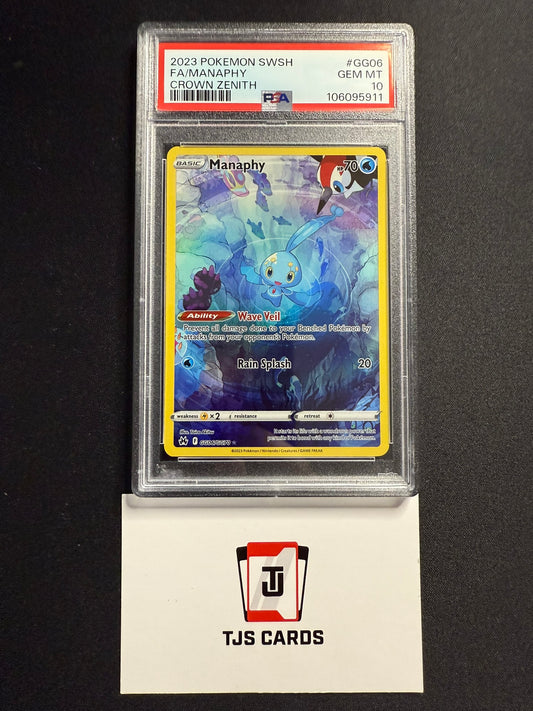 Manaphy - PSA 10 - Crown Zenith GG06/GG70 - Pokemon