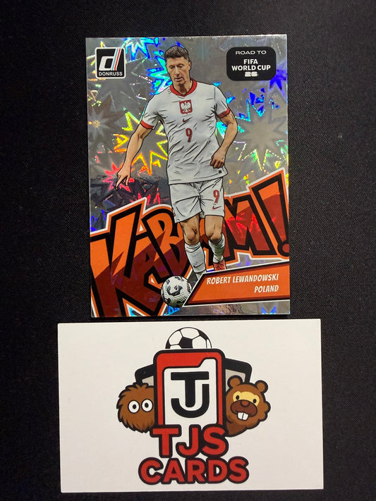 Robert Lewandowski - Kaboom! - Panini Donruss Road To World Cup 2026